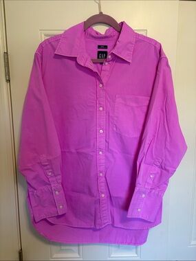 GAP Hot Pink Button-Down Shirt